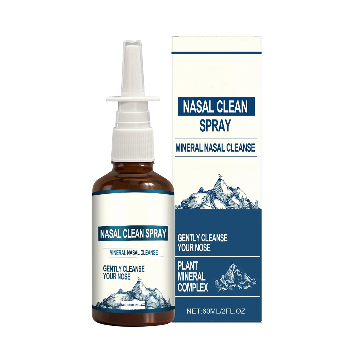 Gentle Nose Care Cleansing Spray Daily Nourishment & Cleansing，Non-Irritating Soothing Nasal Discomfort Fast-Acting Relief Spray