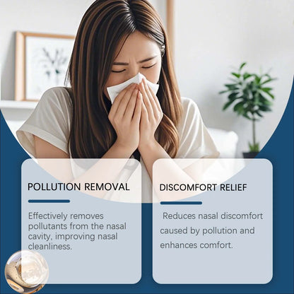 Gentle Nose Care Cleansing Spray Daily Nourishment & Cleansing，Non-Irritating Soothing Nasal Discomfort Fast-Acting Relief Spray